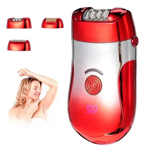 B Depiladora Kemei Roja Mujer Rojo B