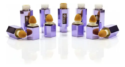 Set X 6 Base Foundation Efecto Matte Aplicador Star Pink 21