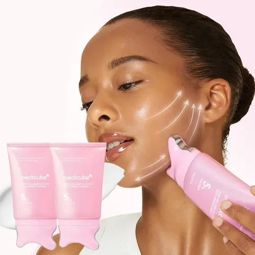 Medicube Pdrn Collagen Gua Sha Neck Wrinkle Cream Todo Tipo De Piel Día/noche