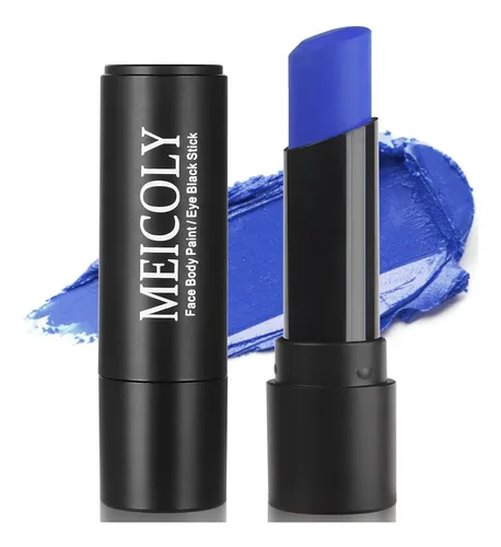 Pintura Facial Eye Black Azul Royal Meicoly 3u