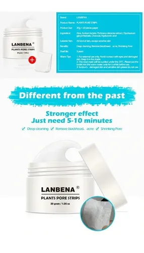 Mascara Limpieza Acné Puntos Negros Tratamiento Lanbena
