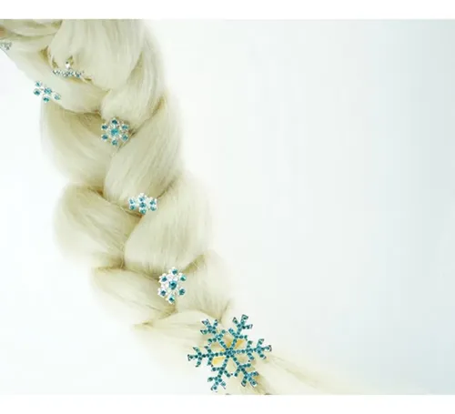 6 Piezas Horquillas De Cristal Y Broche Plateado Para Novia Silver And Blue