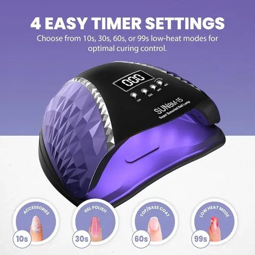 Lámpara De Uñas Uv Led 180w Manicurefx Con Sensor Y Lcd