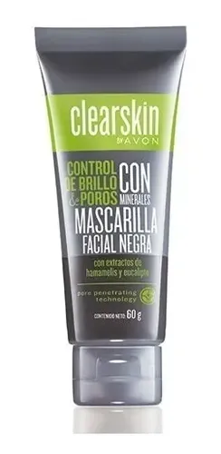 Clearskin Mascarilla Facial Negra Con Minerales Avon