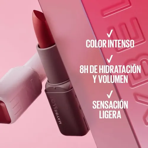 Labial En Barra Maybelline New York Varios Tonos Matte Satin
