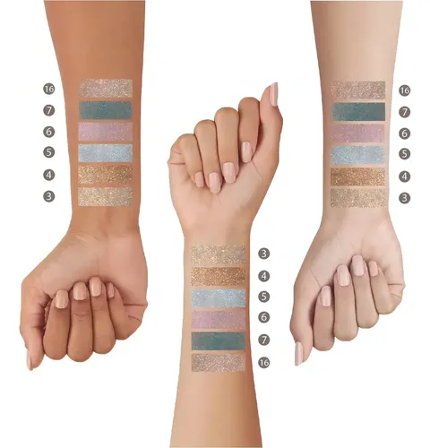 Ultrashine Xúlu Sombra Pigmento Microperla Glitter Z422 Sombra 06 -rose (lila)