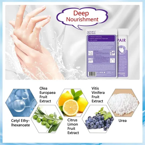 Guantes Hidratantes Para Manos Kaniers 4 Pack Con Colágeno