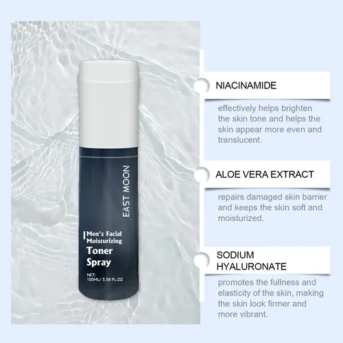 Tónico Facial Para Hombre East Moon, Hidratante Y Refrescant
