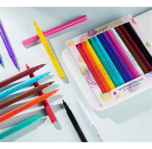 Set Líquido Delineador Mate Bonnie Choice 12 Colores