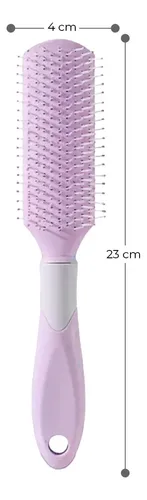 Cepillo De Pelo Cabello Mujer 9 Filas De Dientes Anchos X U