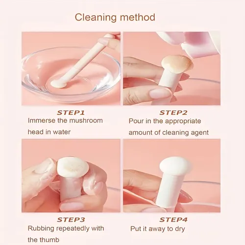 D^ Brocha Hongo Esponja Base Maquillaje Corrector Portátil 1pc