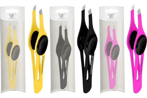 Pinzas Cejas Rampage Acero Set 2 Y 3 Pcs Ergonomicas
