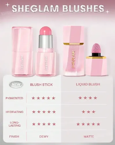 Rubor En Barra Hidratante Buttery Bliss Sheglam Blush Stick Tono Del Maquillaje Love Cake