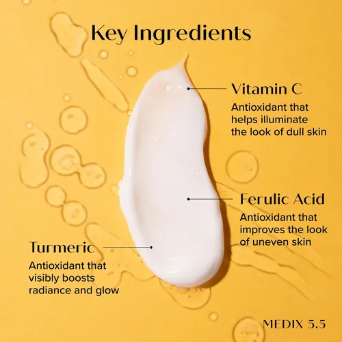Crema Hidratante Facial Y Corporal Medix 5.5 Vitamina C 15 F