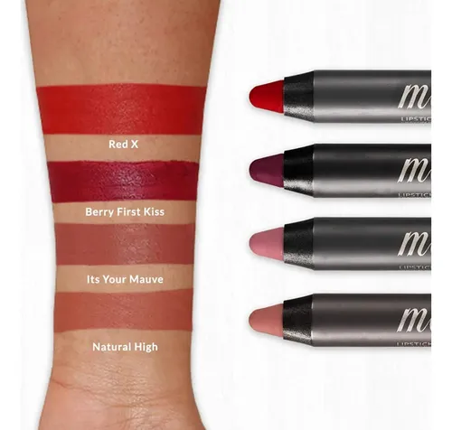 Lápiz Labial Delineador Mate Vasanti Berry First Kiss
