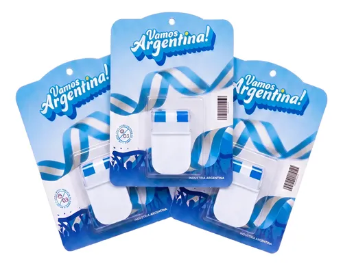 Pintacara Maquillaje Stick X3 Argentina Mundial Celeste