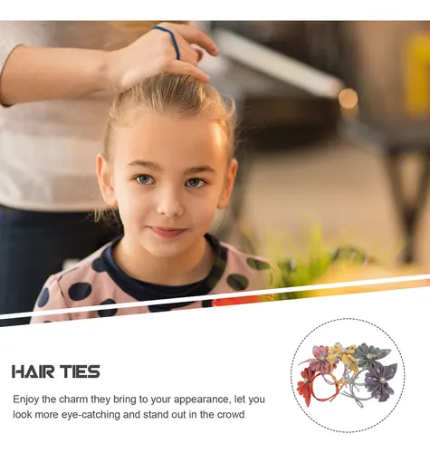 Cintas Elásticas Para El Pelo Con Forma De Flor, 10 Unidades