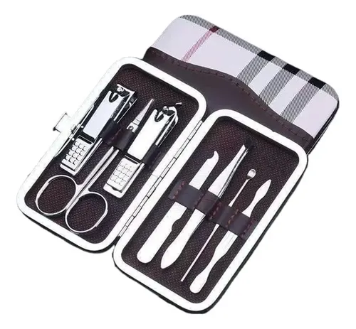 Kit De Manicura Completo Profesional 7 En 1 Con Estuche De C