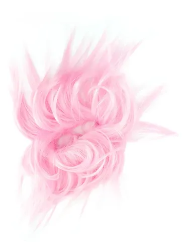 Peluca De Pelo Tousled Updo Messy Bun Ajustable, Elástica Na