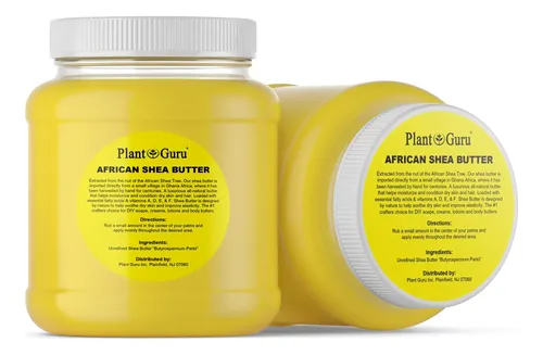 Manteca De Karité Plant Guru Cruda Africana 1,36 Kg 100% Pur