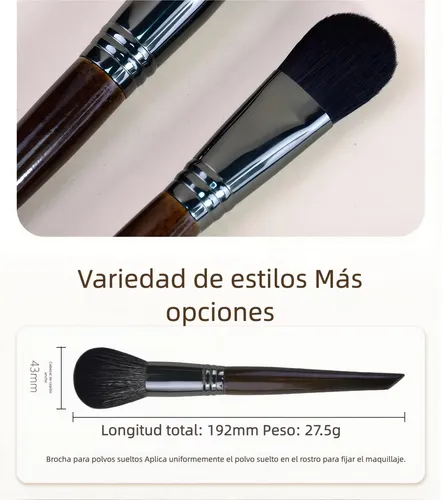 Tendencia Set 14 Brochas Maquillaje Cerdas Naturales ..