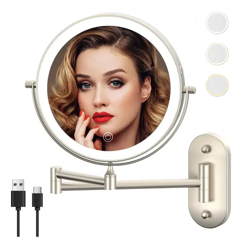 Espejo De Maquillaje Miroamz Con Luces, Espejo De Maquillaje