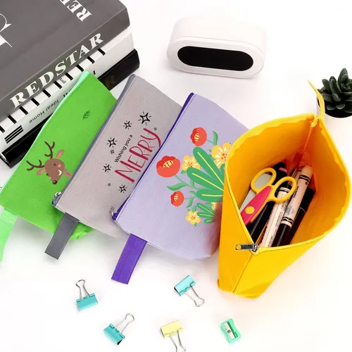 Bolsa De Maquillaje De Lona Sinzip Mn-wb07 10 Piezas Multico