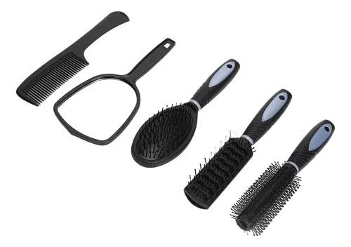 Soporte Para Peineta De Pelo Con Espejo, Juego De 5 Peines P