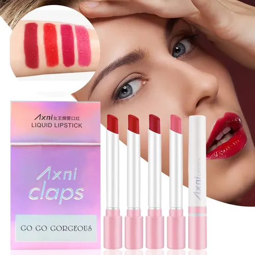 Set Hidratante Y De Pintalabios Q Axni, Cuatro Paquetes