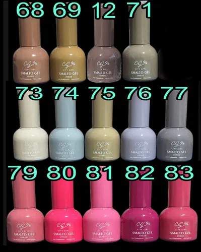 Esmaltes Semipermanentes City Girl 10ml X 18