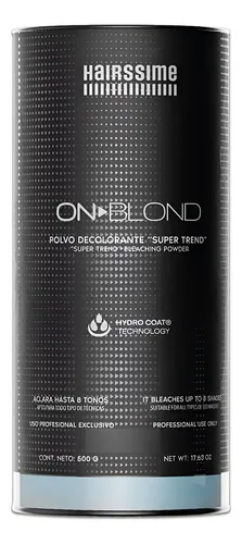 Polvo Decolorante On Blond Hairssime X500gr Tono Celeste