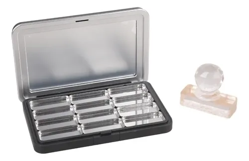 (6 #mold) Paleta De Maquillaje Recargable Con Espejo, Prácti
