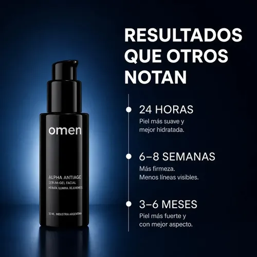 Serum Facial X6 Antiage Para Hombre Omen 50 Ml