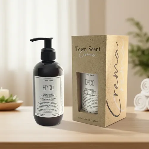 Crema Humectante Manos Y Cuerpo Épico X 250ml Town Scent