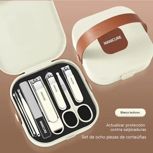 Cortauñas Antisalpicaduras Acero Inoxidable Kit Completo