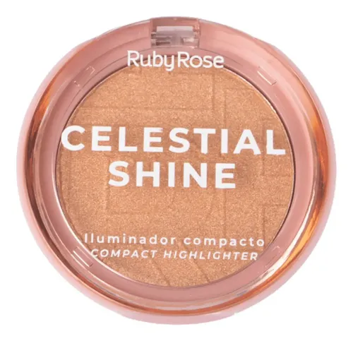 Iluminador Facial Compacto Celestial Shine Ruby Rose Hbm701