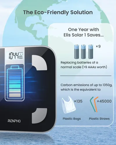 Balanza Inteligente Renpho Elis Solar 1 Con App