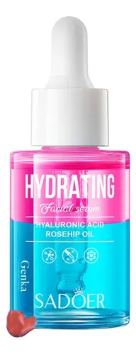 Serum Facial Bifasico Acido Hialuronico Rosa 30ml Sadoer Todo Tipo De Piel Día/noche