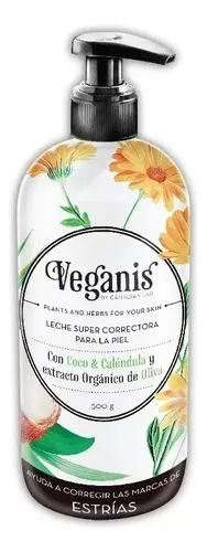 Leche Corporal Super Correctora Coco Y Caléndula 500 ml Veganis