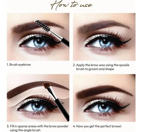 Kit De Cejas Ruby Kisses Go Brow Con Polvo Y Cera, 3