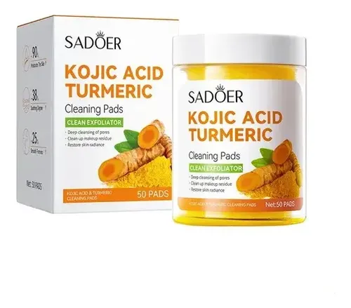 Sadoer Pads Exfoliantes Kójico Cúrcuma 50 Pads