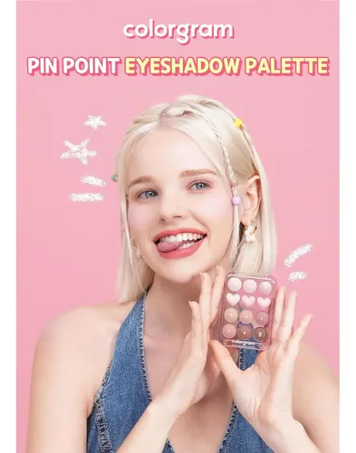 Paleta De Sombras Colorgram Pin Point 01 Durazno Y Coral