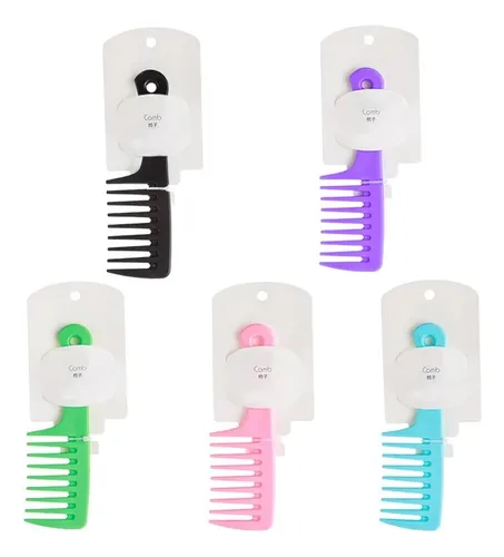 F= Peine Bolsillo Dientes Anchos Antiestático Rizado Niño