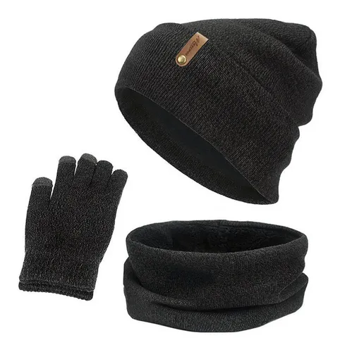 3 Gorros De Punto De Invierno Para Mujer, Bufanda De &ae