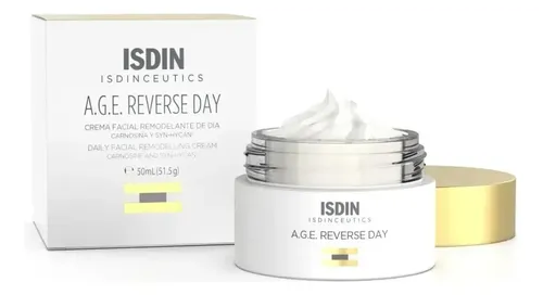 Crema Facial A.G.E Reverse Day Isdin día para piel normal de 50mL/51.5g