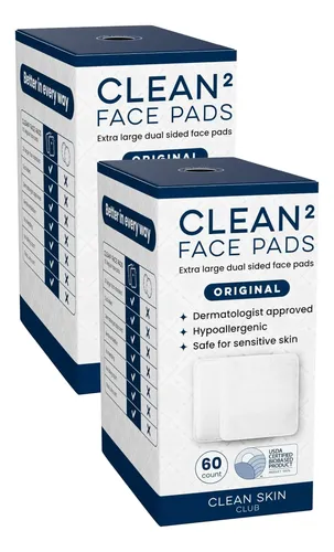 Clean Skin Club Clean² Pads 20 [bordes Nuevos Y Mejorados] Blanco