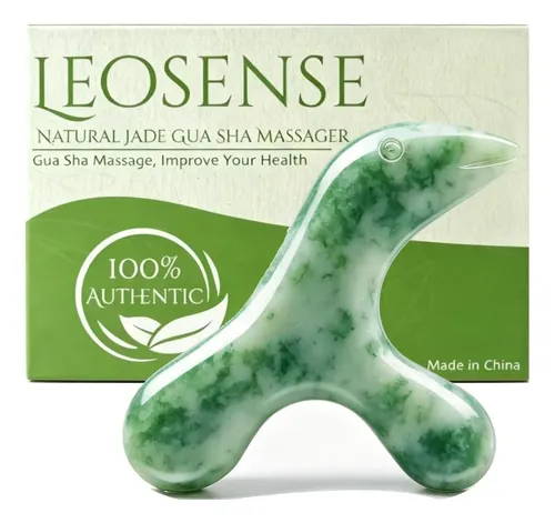 Masajeador Leosense De Jade 10×6×1,6cm  Herramienta Gu