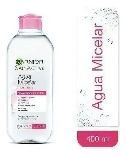 Agua Micelar Garnier Limpieza Facial X400ml Color Blanco