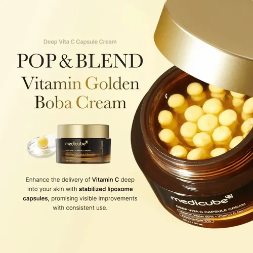 Medicube Deep Vita C Capsule Cream 55g – K Beauty Momento De Aplicación Día/noche Tipo De Piel Todo Tipo De Piel