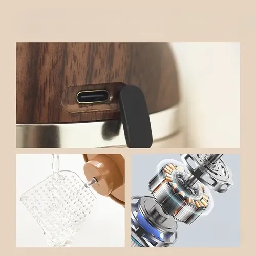 Espuma De Grano Electric Facial Wood Auto Creative Cleanser